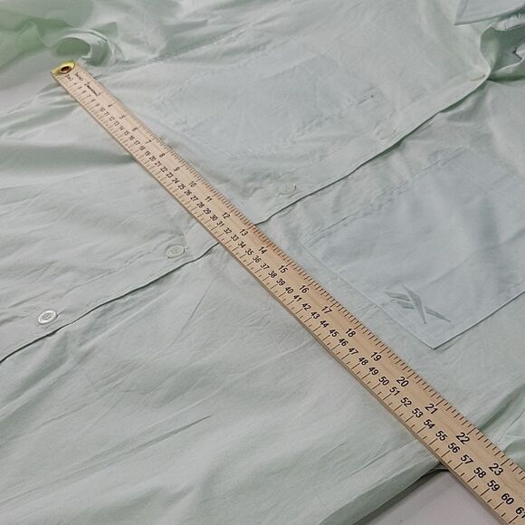 NEW SPF REEBOK OVERSIZED MINT LONG SLEEVE PERFORMANCE GOLF SUN SHIRT 4 6 NWT - Picture 3 of 13